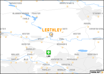 map of Leathley