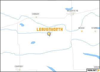 map of Leavenworth