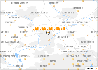 map of Leavesden Green