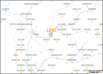 map of Léaz