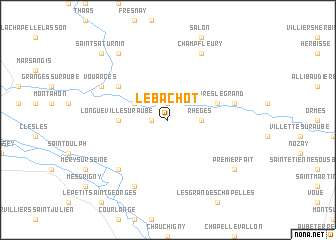 map of Le Bachot