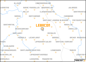 map of Le Bacon