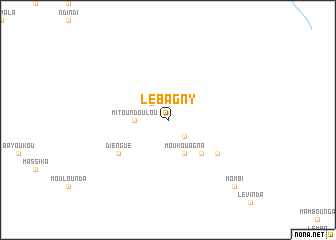 map of Lebagny