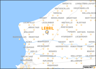 map of Le Bail