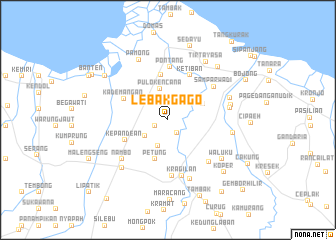 map of Lebakgago