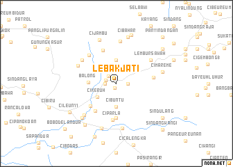 map of Lebakjati