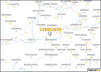 map of Lebakjero