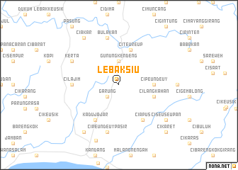 map of Lebaksiu
