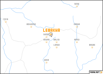 map of Lebakwa