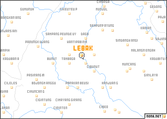 map of Lebak