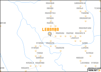 map of Lébamba