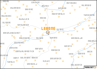 map of Lebane