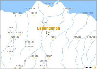map of Lebangande