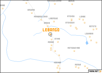 map of Lébango