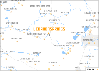 map of Lebanon Springs