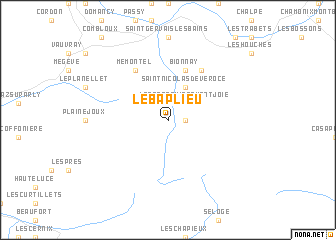 map of Le Baplieu