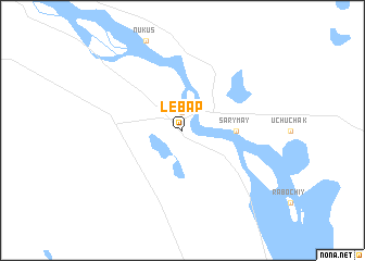 map of Lebap