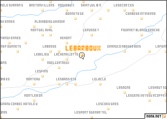 map of Le Barboux