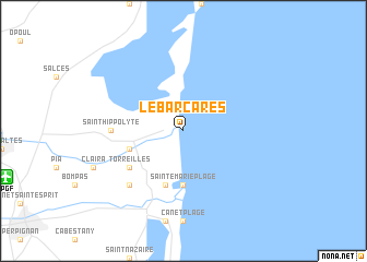 map of Le Barcarès
