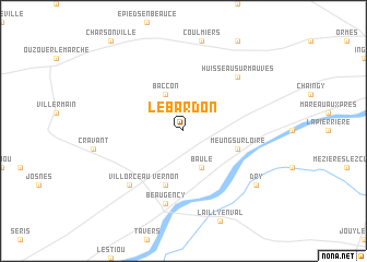 map of Le Bardon