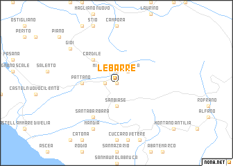 map of Le Barre