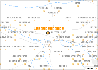 map of Le Bas de Grange