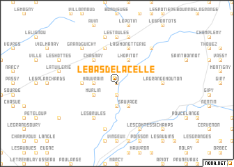 map of Le Bas de la Celle