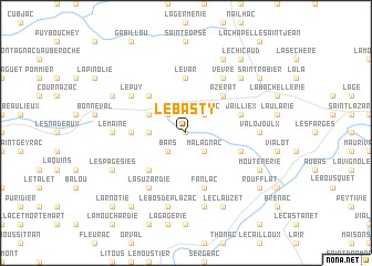 map of Le Basty