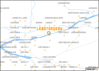 map of Le Batardeau