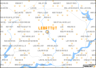 map of Le Battut