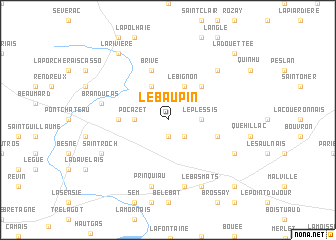 map of LʼEbaupin