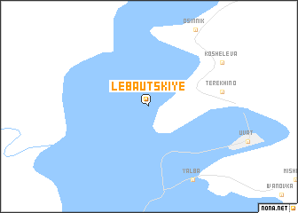 map of Lebautskiye