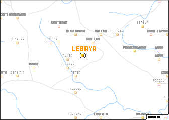 map of Lébaya