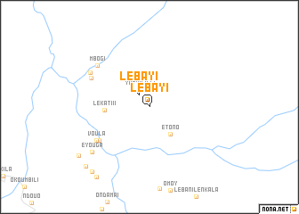 map of Lébayi