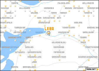 map of Léba