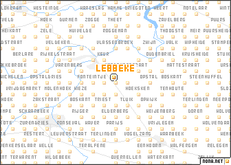 map of Lebbeke