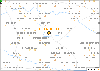 map of Le Beauchêne