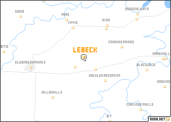 map of Lebeck