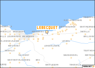 map of Le Becquet