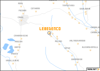 map of Lebedenco