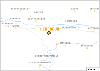 map of Lebedeva