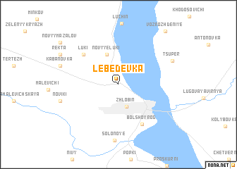 map of Lebedevka