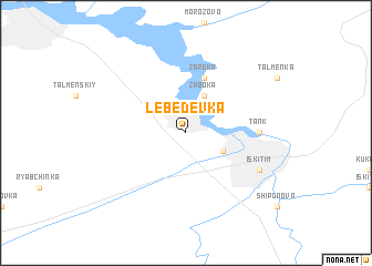 map of Lebedevka