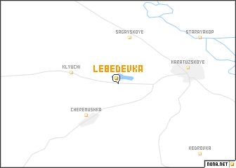 map of Lebedevka