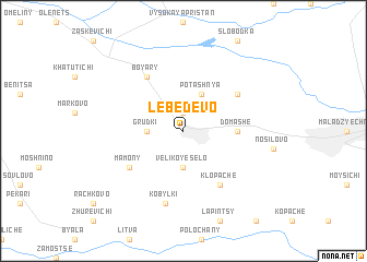 map of Lebedevo