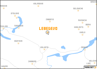 map of Lebedevo