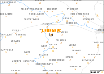 map of Lebedevo