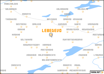 map of Lebedevo