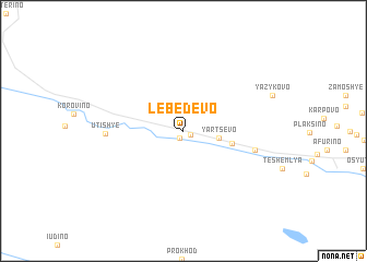 map of Lebedevo