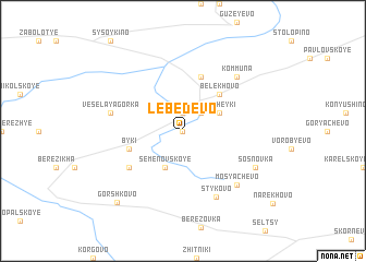 map of Lebedevo